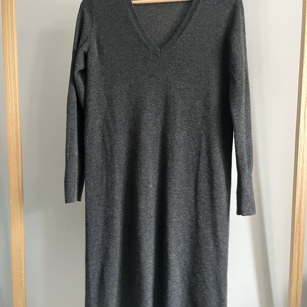 Everlane Women's Grey Cashmere Sweater Dress - Picture 2 of 4